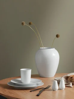 Vaso in porcellana fatto a mano Rhombe, alt. 25 cm