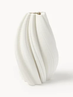Vaso in porcellana stampato in 3D Melody, alt. 18 cm