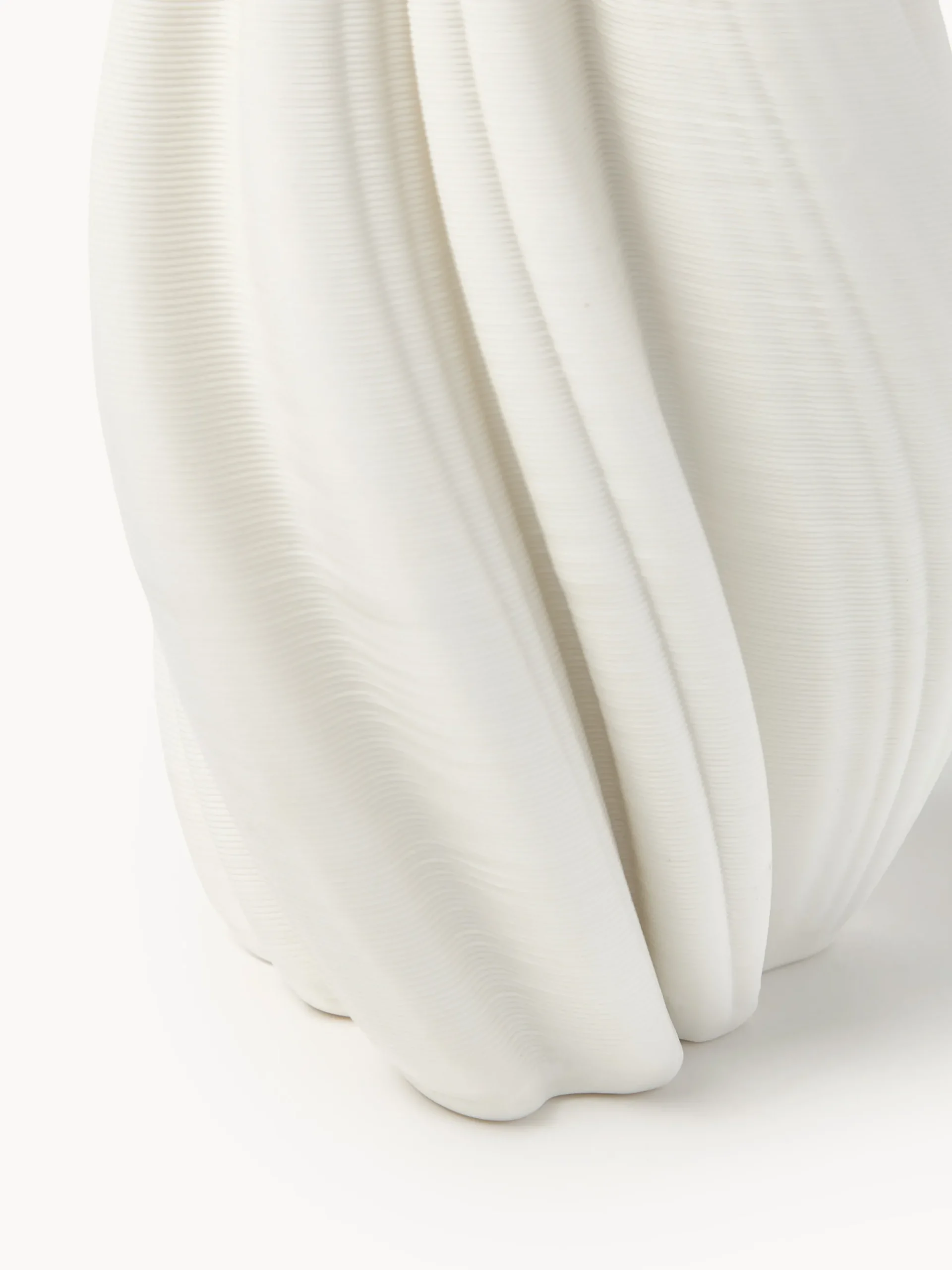 Vaso in porcellana stampato in 3D Melody, alt. 18 cm