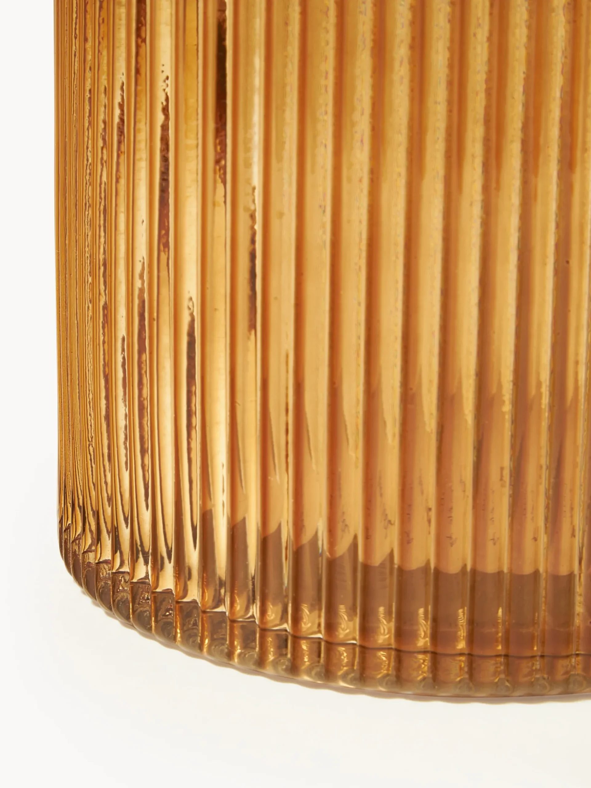 Vaso in vetro con superficie millerighe Lija, alt. 30 cm