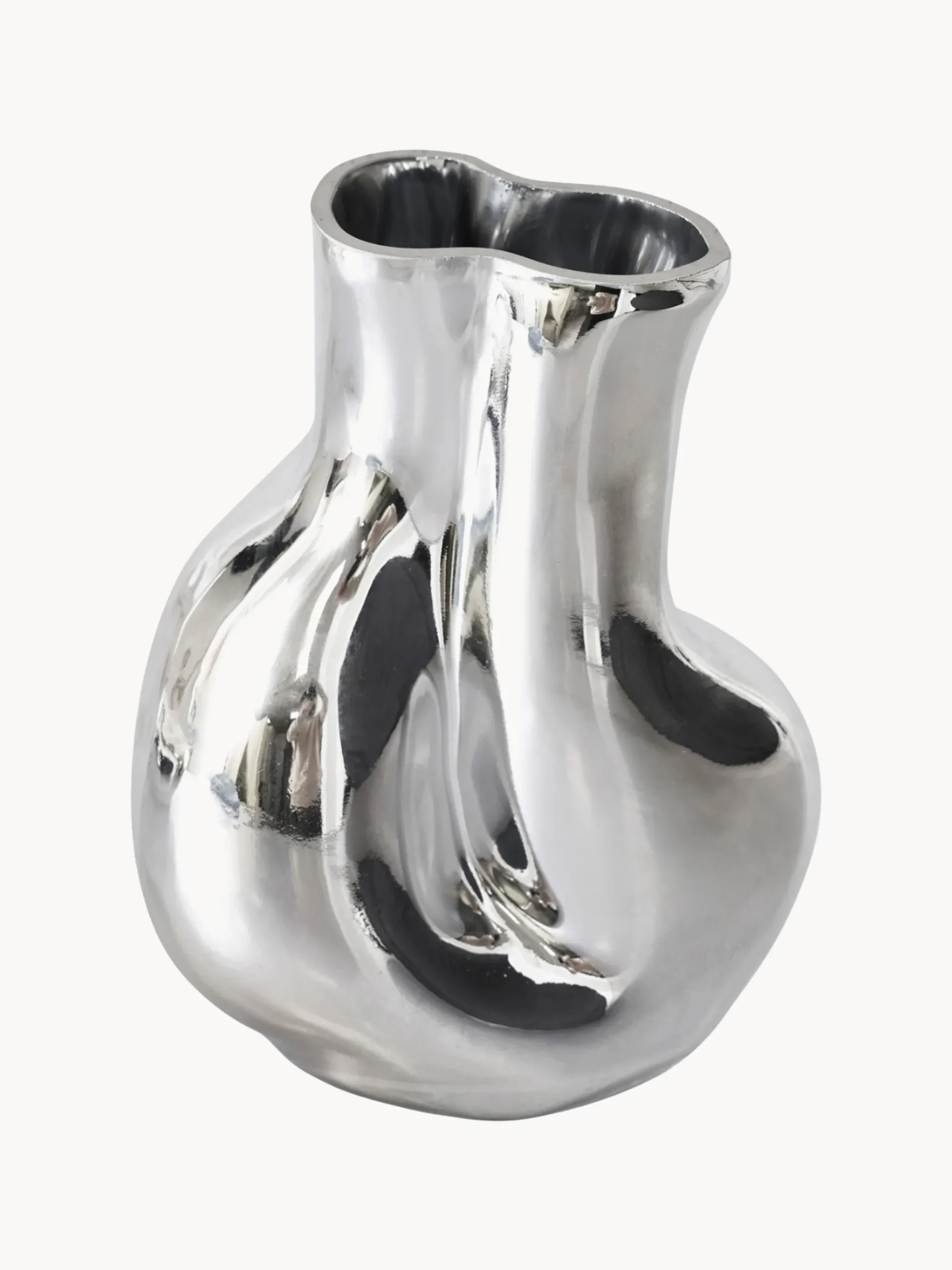 Vaso in vetro fatto a mano Gleam, Alt. 22 cm