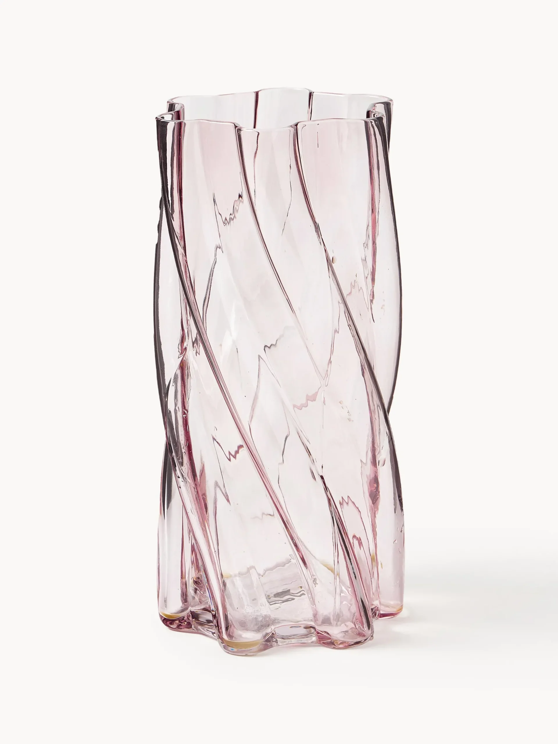 Vaso in vetro Marshmallow, alt. 25 cm