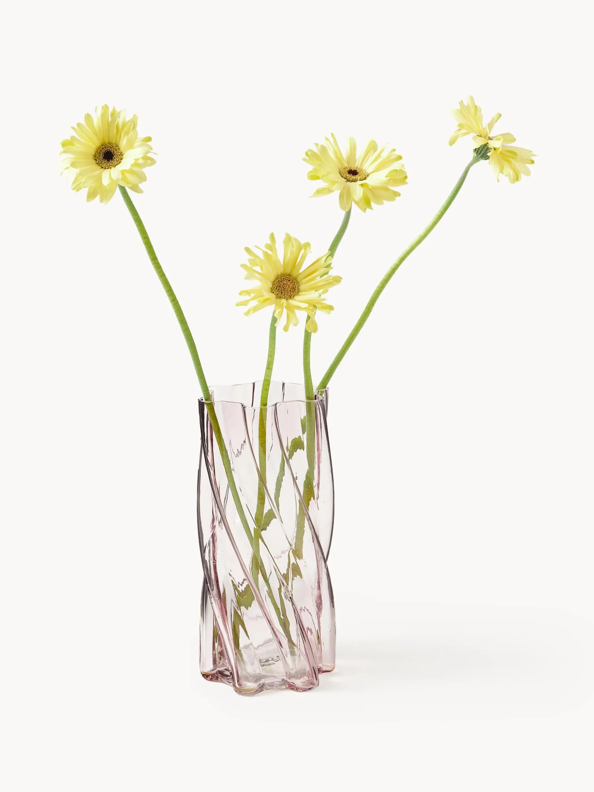 Vaso in vetro Marshmallow, alt. 25 cm