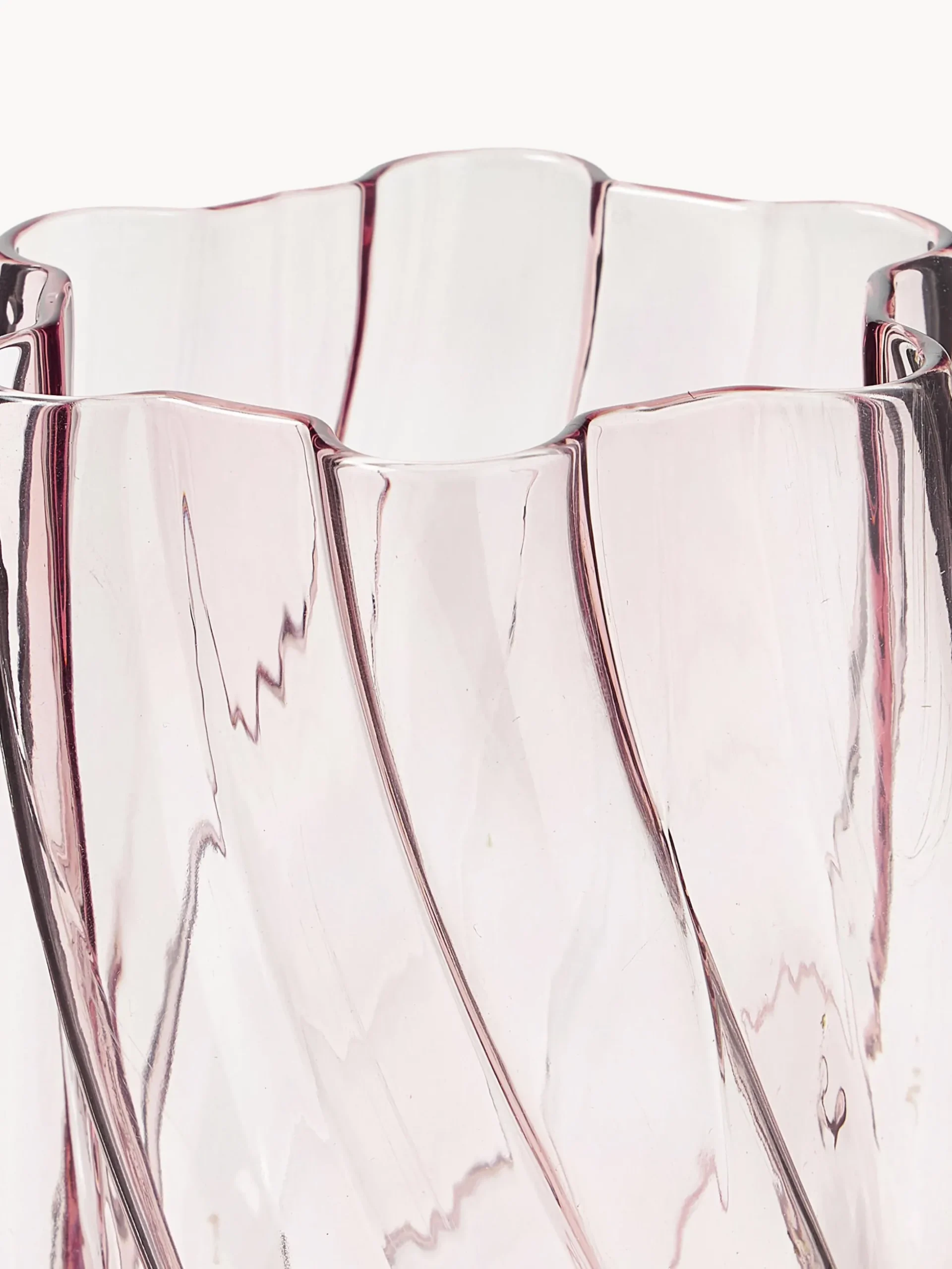 Vaso in vetro Marshmallow, alt. 25 cm