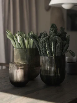 Vaso in vetro Simple Stripe, alt. 18 cm