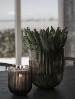Vaso in vetro Simple Stripe, alt.14 cm