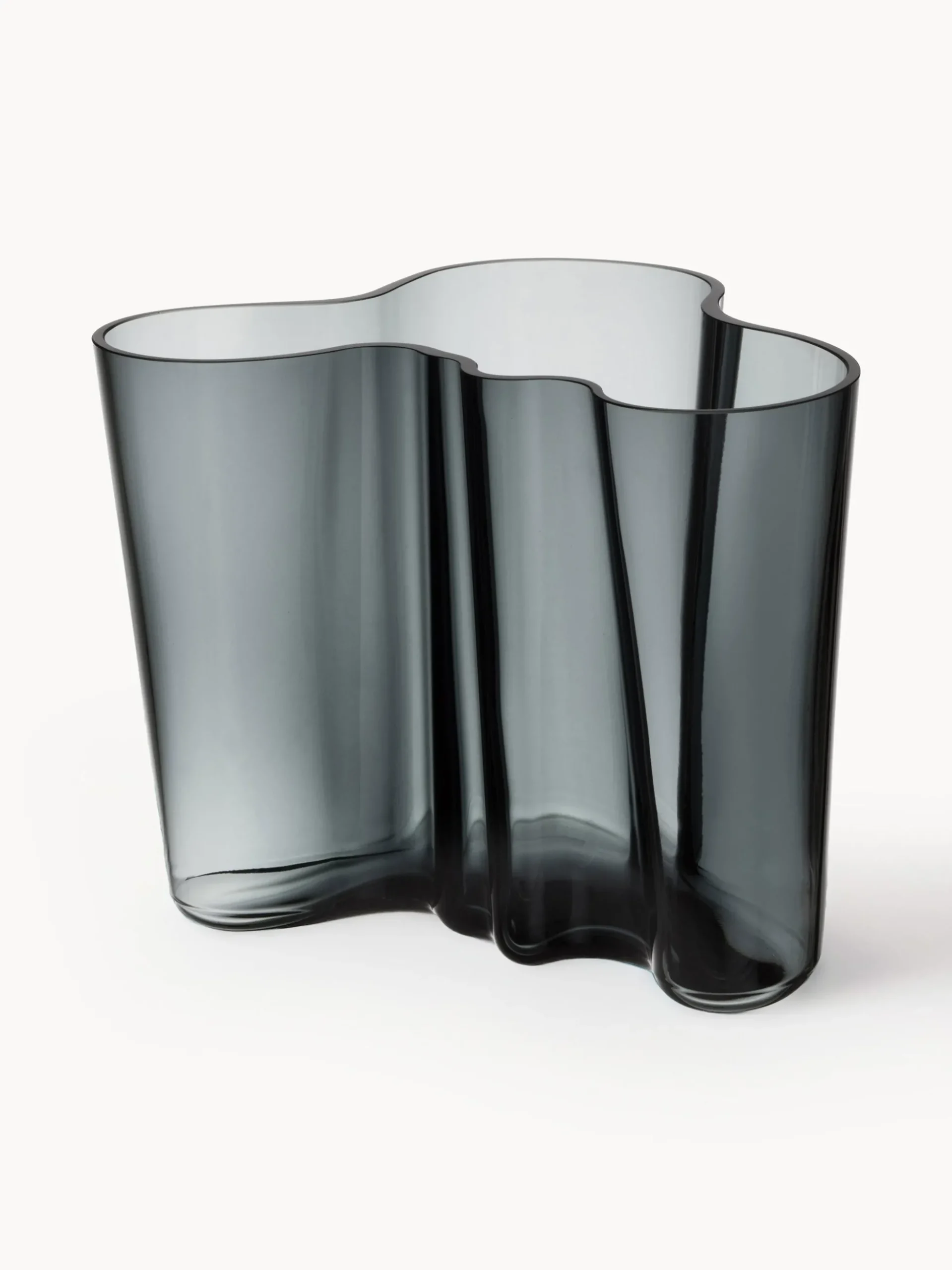 Vaso in vetro soffiato Alvar Aalto, alt. 16 cm