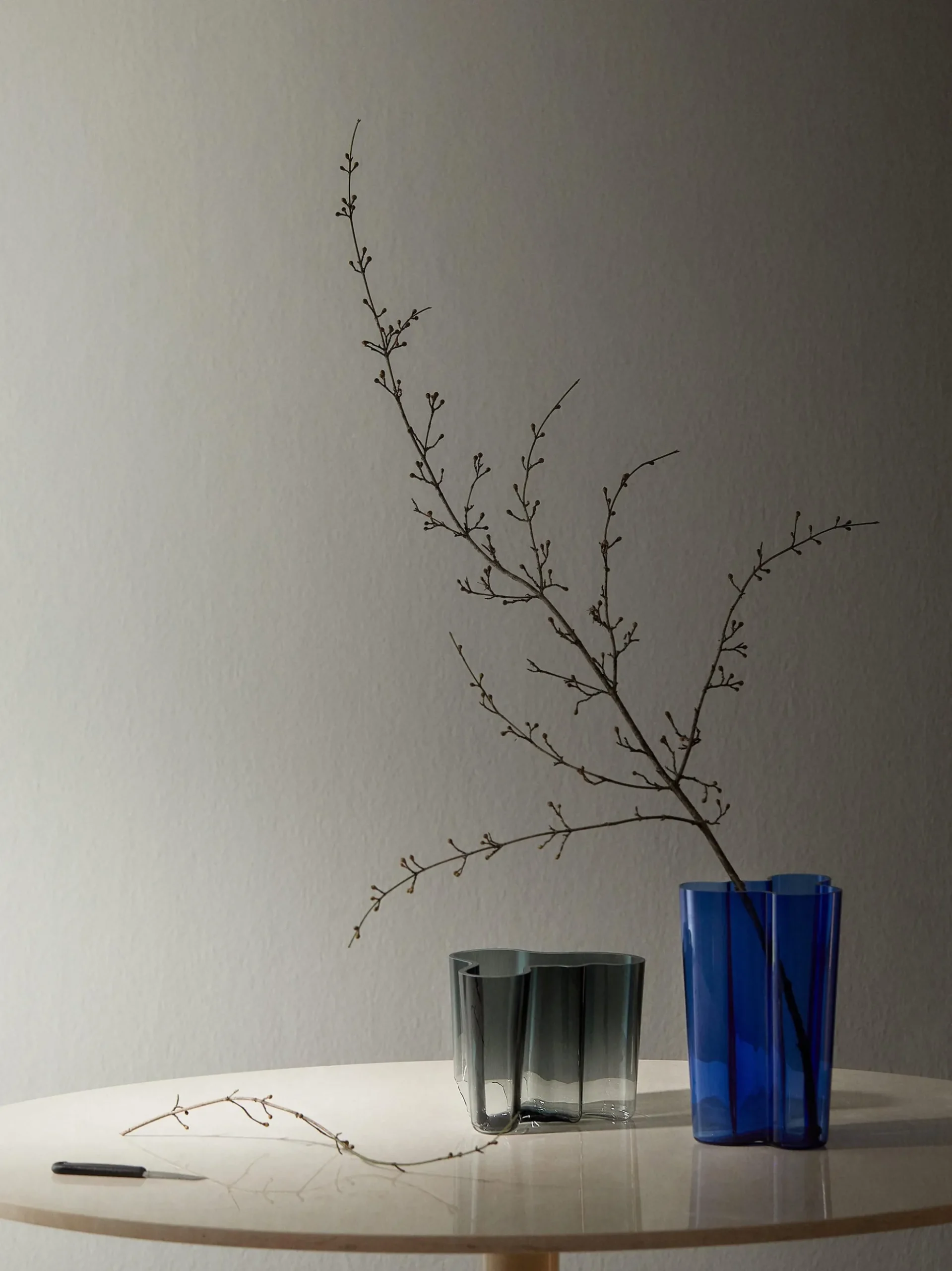 Vaso in vetro soffiato Alvar Aalto, alt. 16 cm