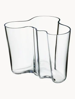 Vaso in vetro soffiato Alvar Aalto, alt. 16 cm