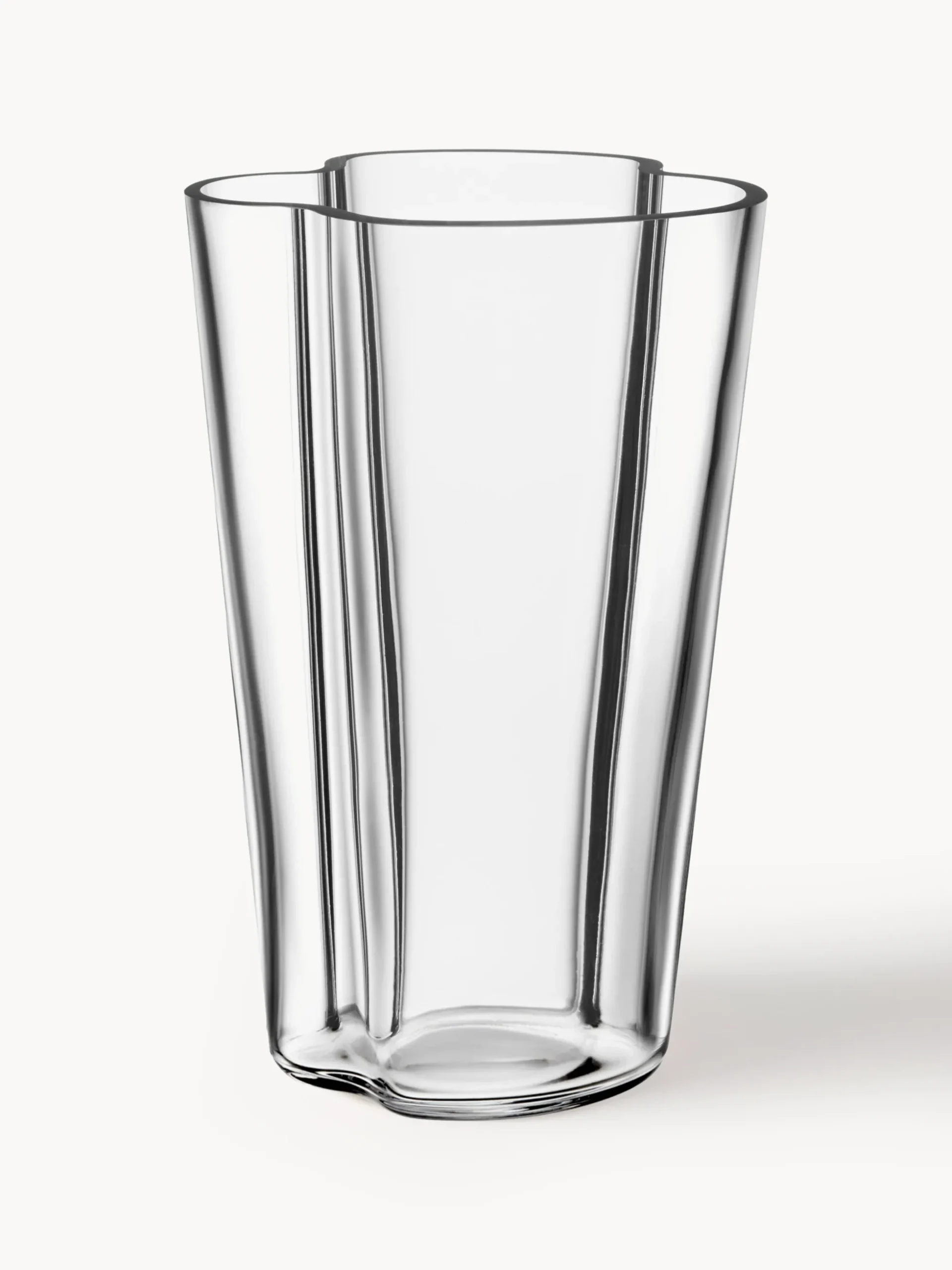 Vaso in vetro soffiato Alvar Aalto, alt. 22 cm