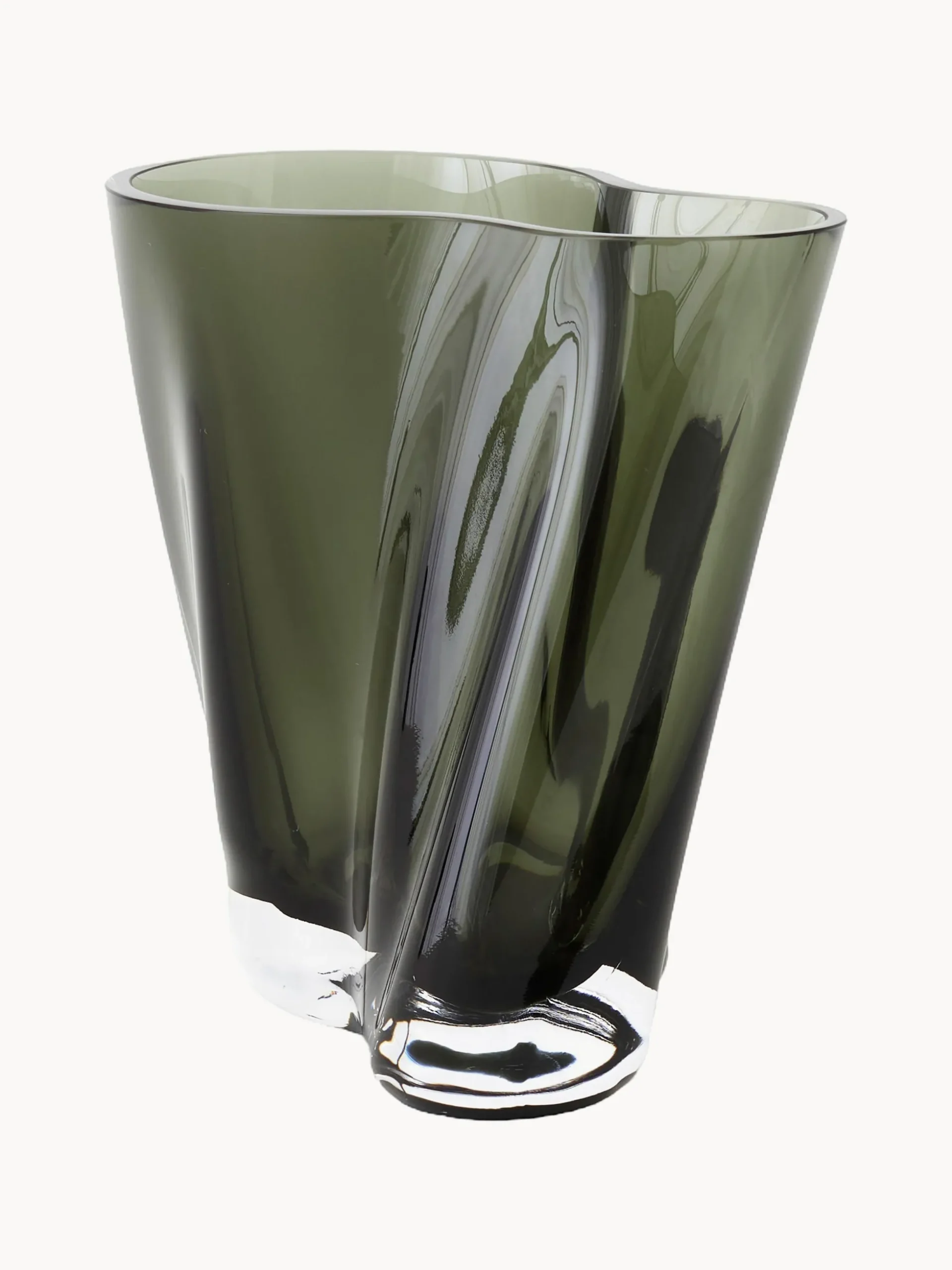 Vaso in vetro soffiato a mano Aer, alt. 19 cm