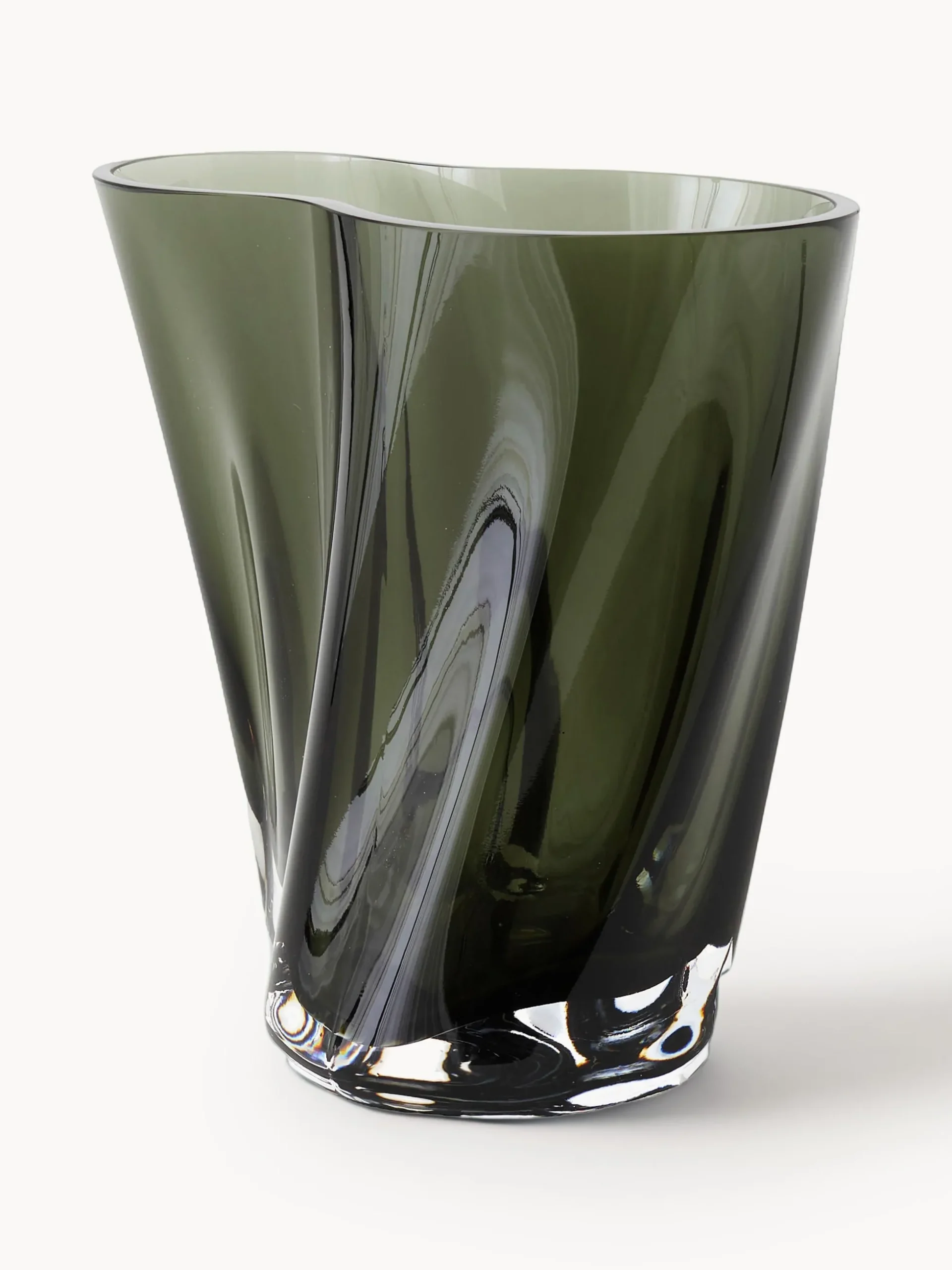 Vaso in vetro soffiato a mano Aer, alt. 19 cm