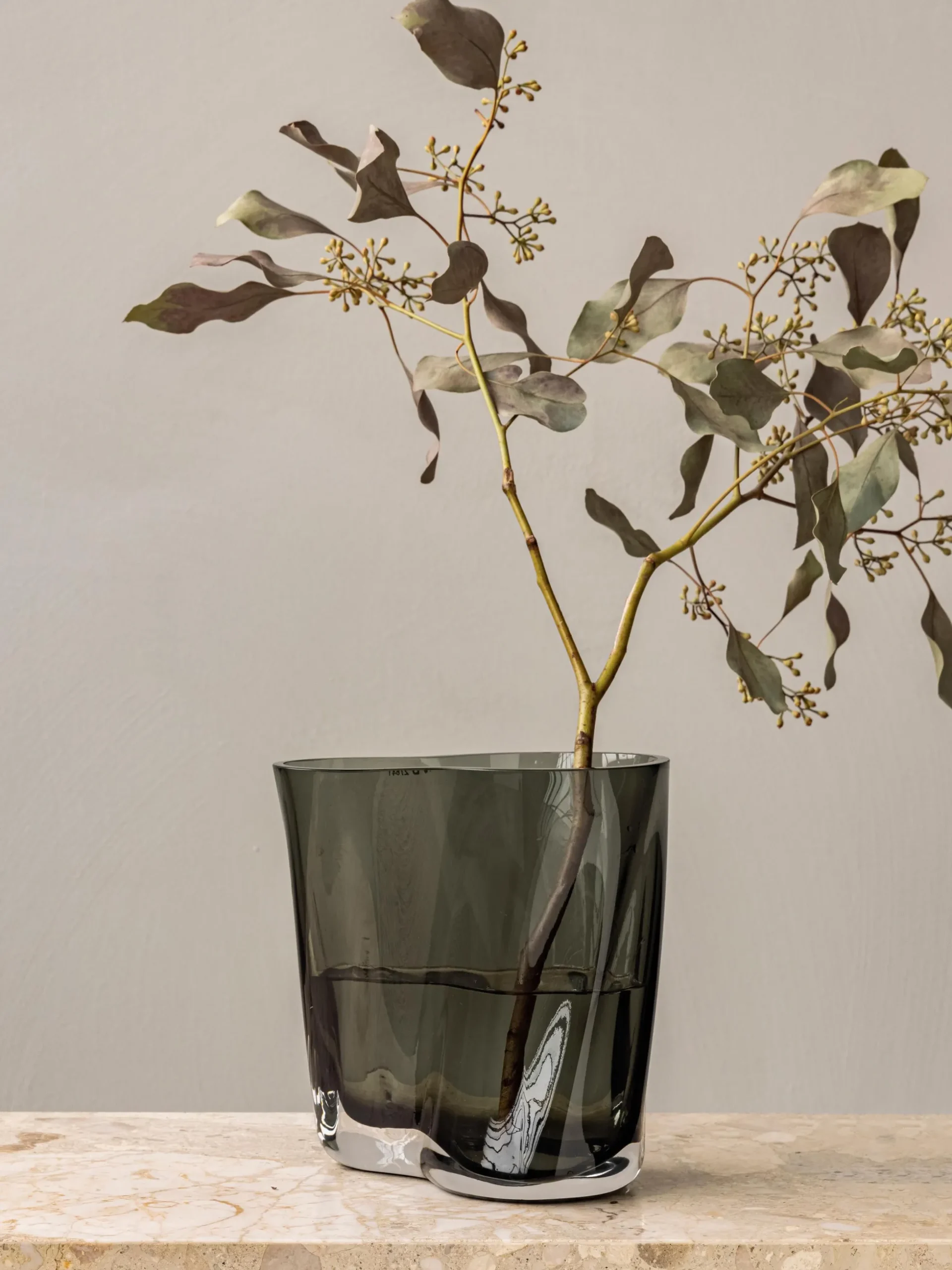 Vaso in vetro soffiato a mano Aer, alt. 19 cm