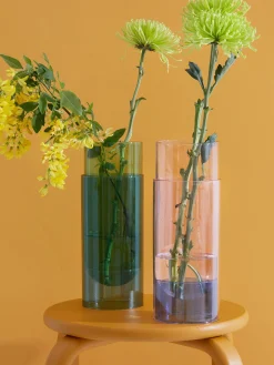 Vaso in vetro soffiato Bouquet Tube, alt. 27 cm