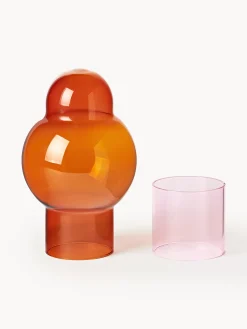 Vaso in vetro soffiato Bubble, alt. 27 cm