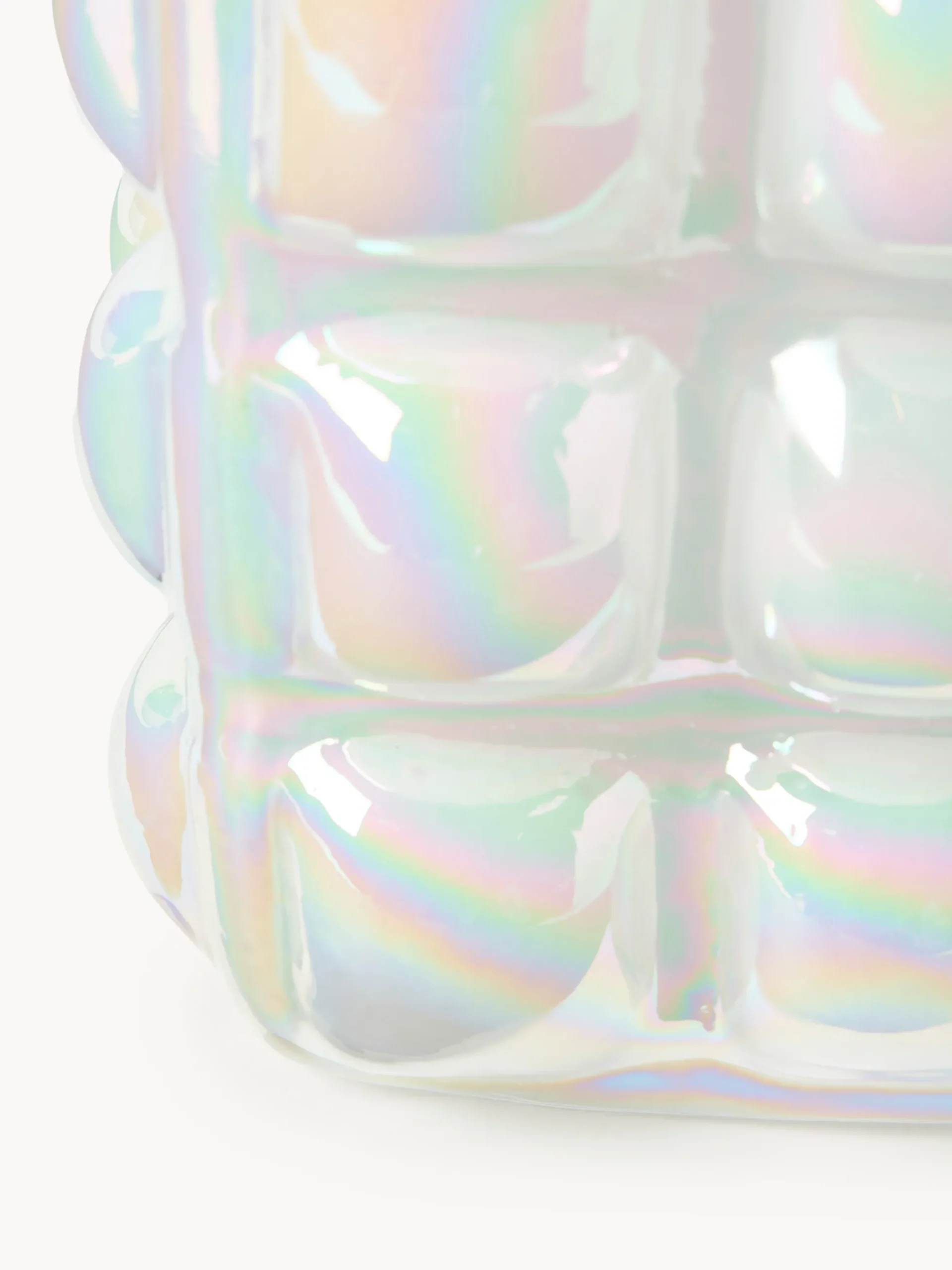 Vaso in vetro soffiato Bubble, alt. 27 cm