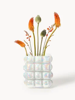 Vaso in vetro soffiato Bubble, alt. 27 cm