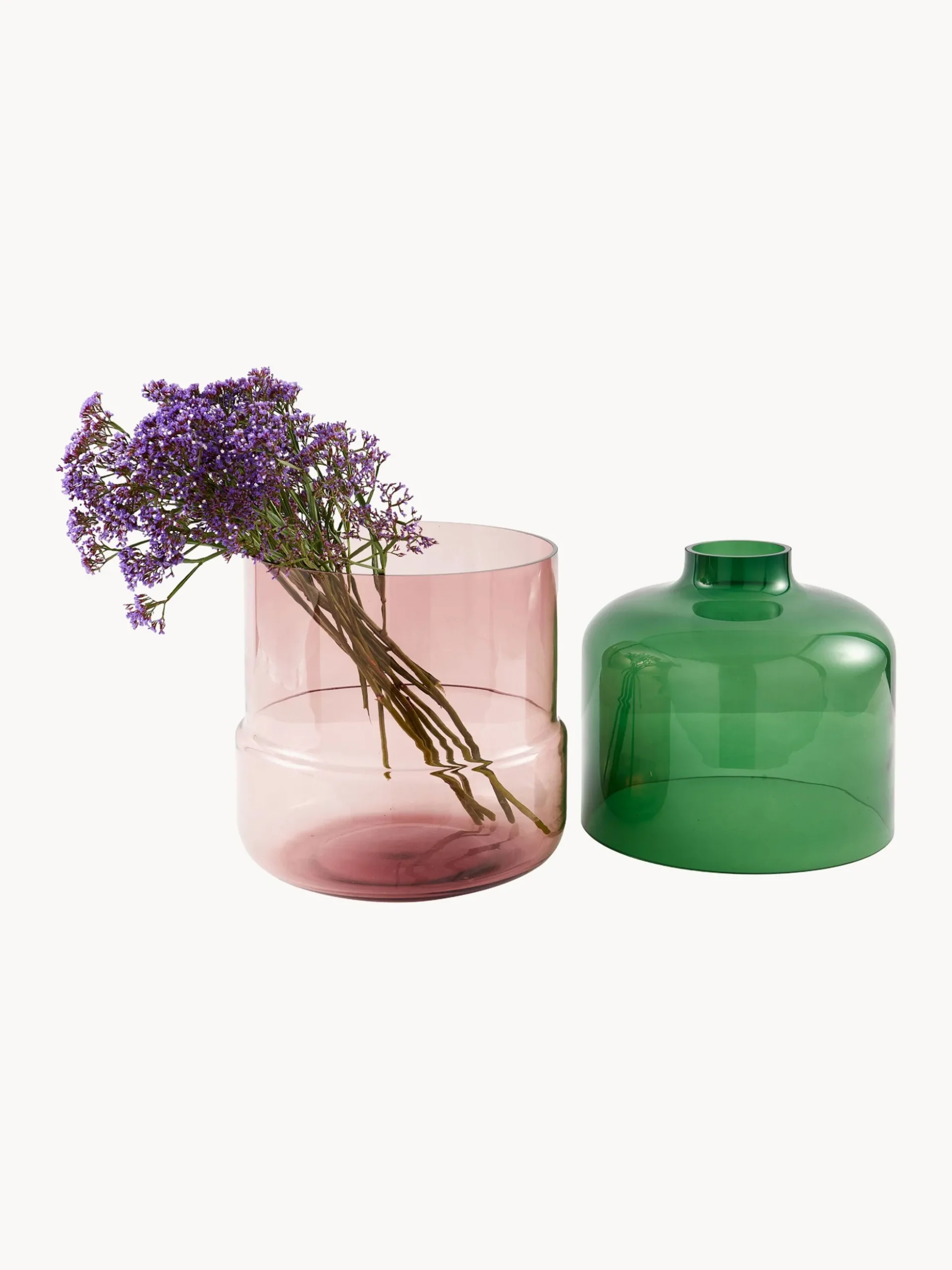 Vaso in vetro soffiato Formy, alt. 47 cm