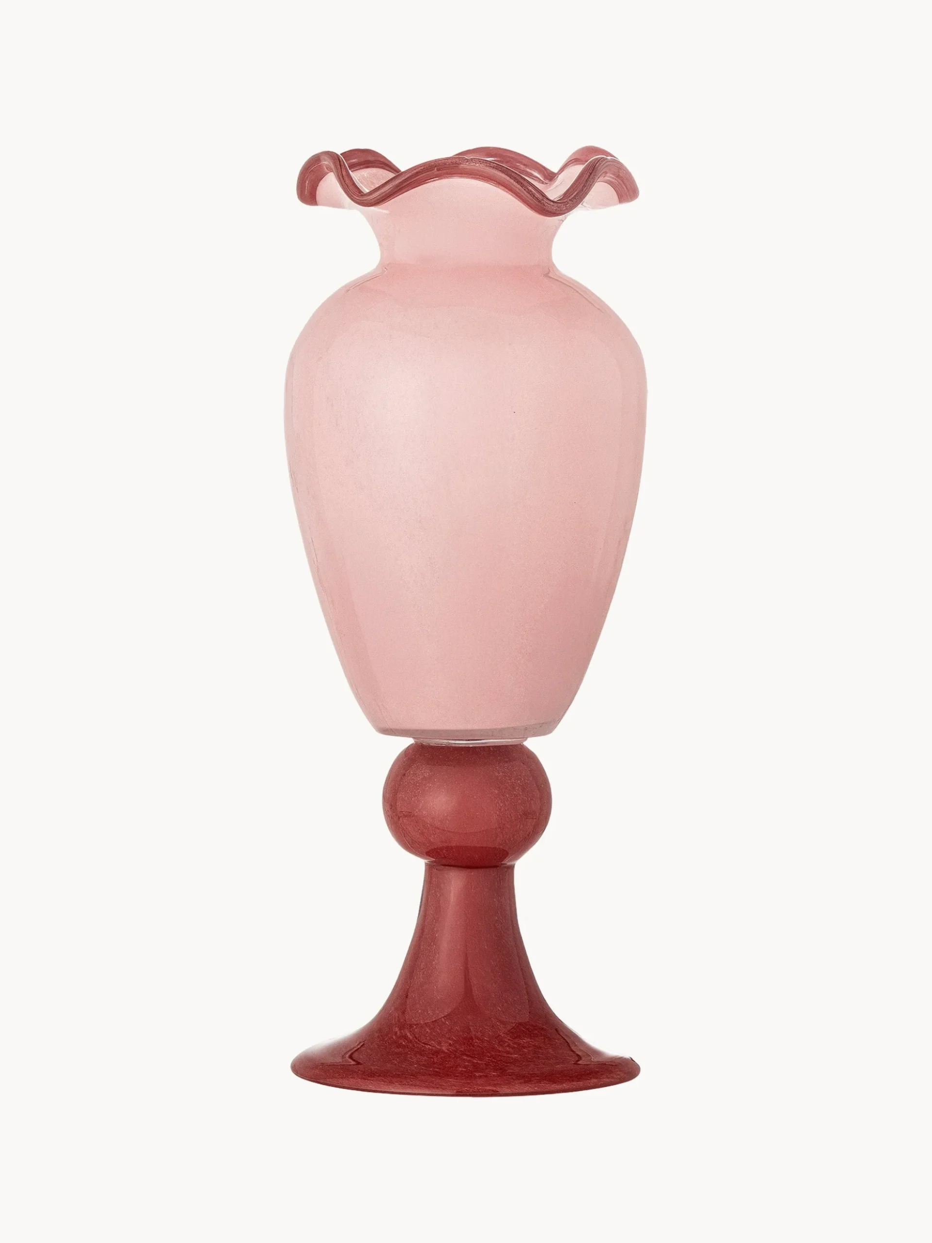 Vaso in vetro soffiato Frills