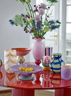 Vaso in vetro soffiato Frills