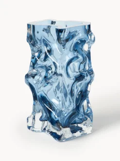 Vaso in vetro soffiato Ice, alt. 25 cm