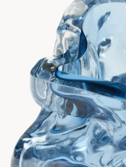 Vaso in vetro soffiato Ice, alt. 25 cm