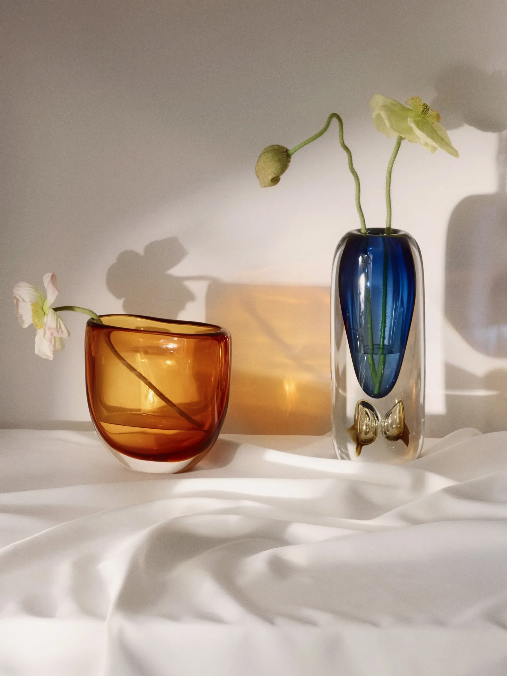 Vaso in vetro soffiato Tyron, alt. 33 cm