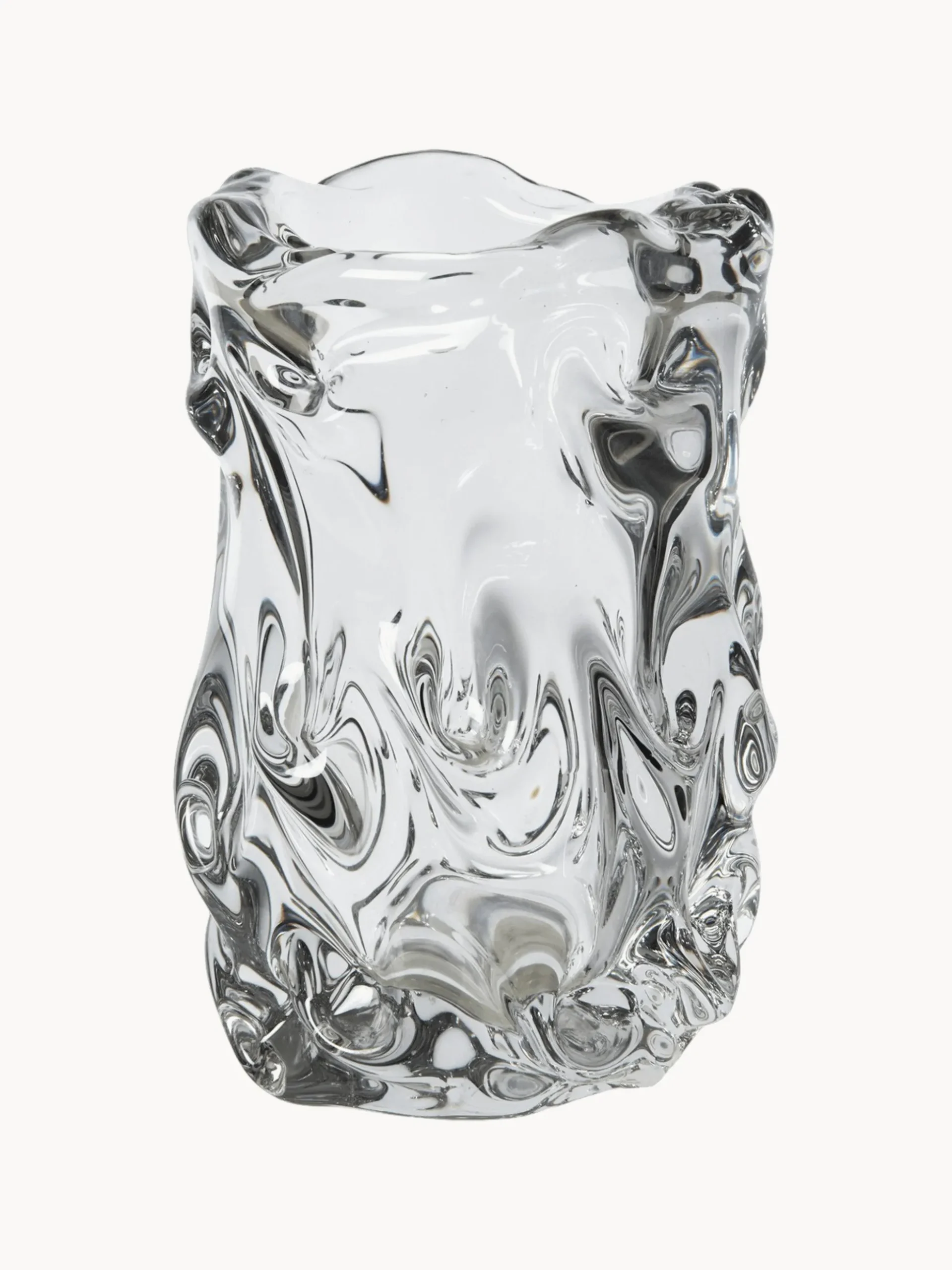 Vaso in vetro soffiato Virelle, alt. 24 cm