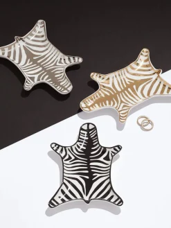 Vassoio decorativo di design in porcellana Zebra