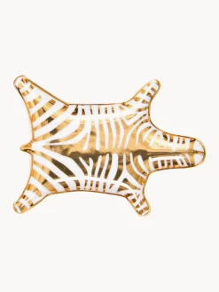 Vassoio decorativo di design in porcellana Zebra