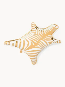 Vassoio decorativo di design in porcellana Zebra