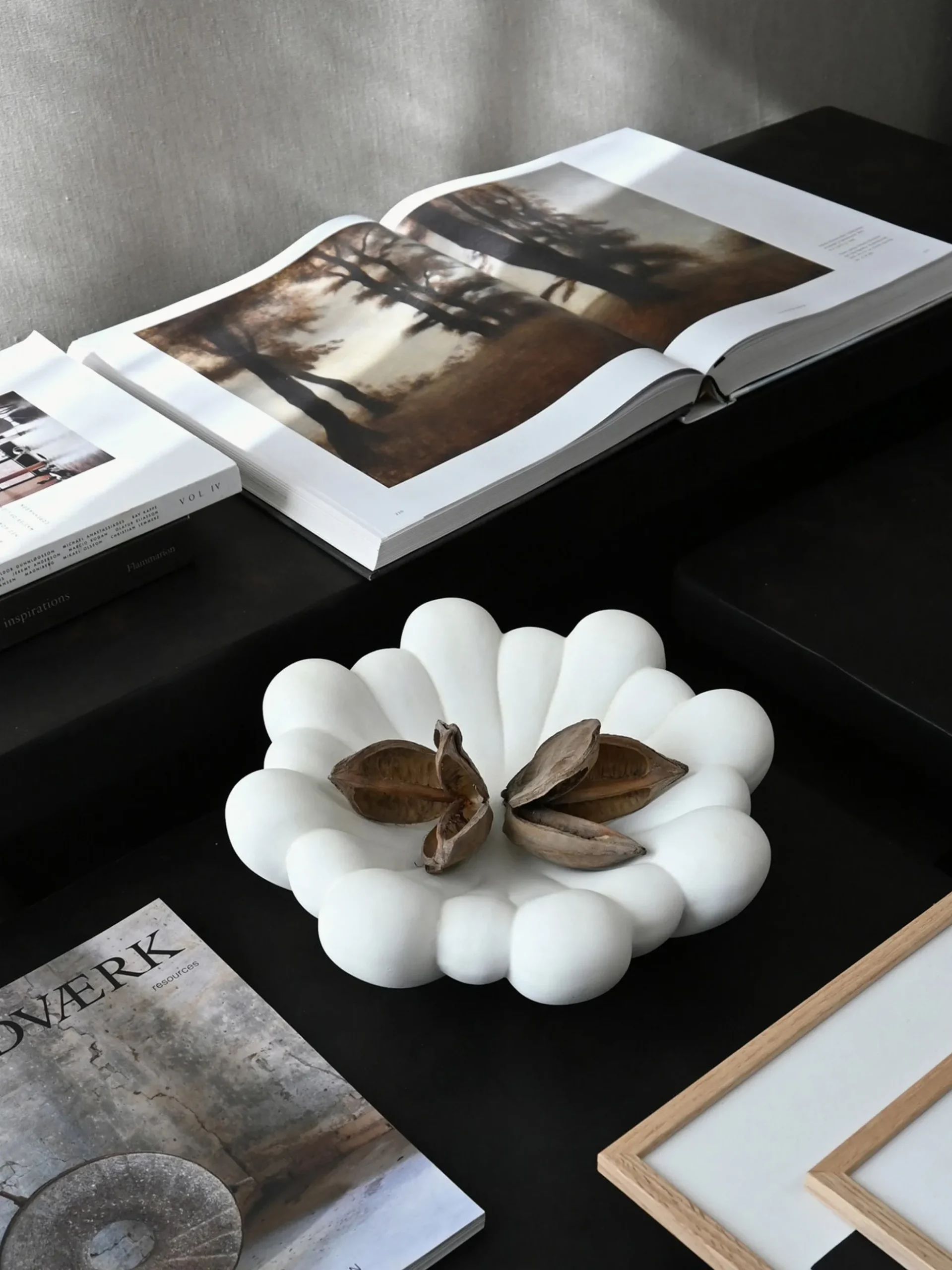 Vassoio decorativo fatto a mano Bloom, Ø 29 cm