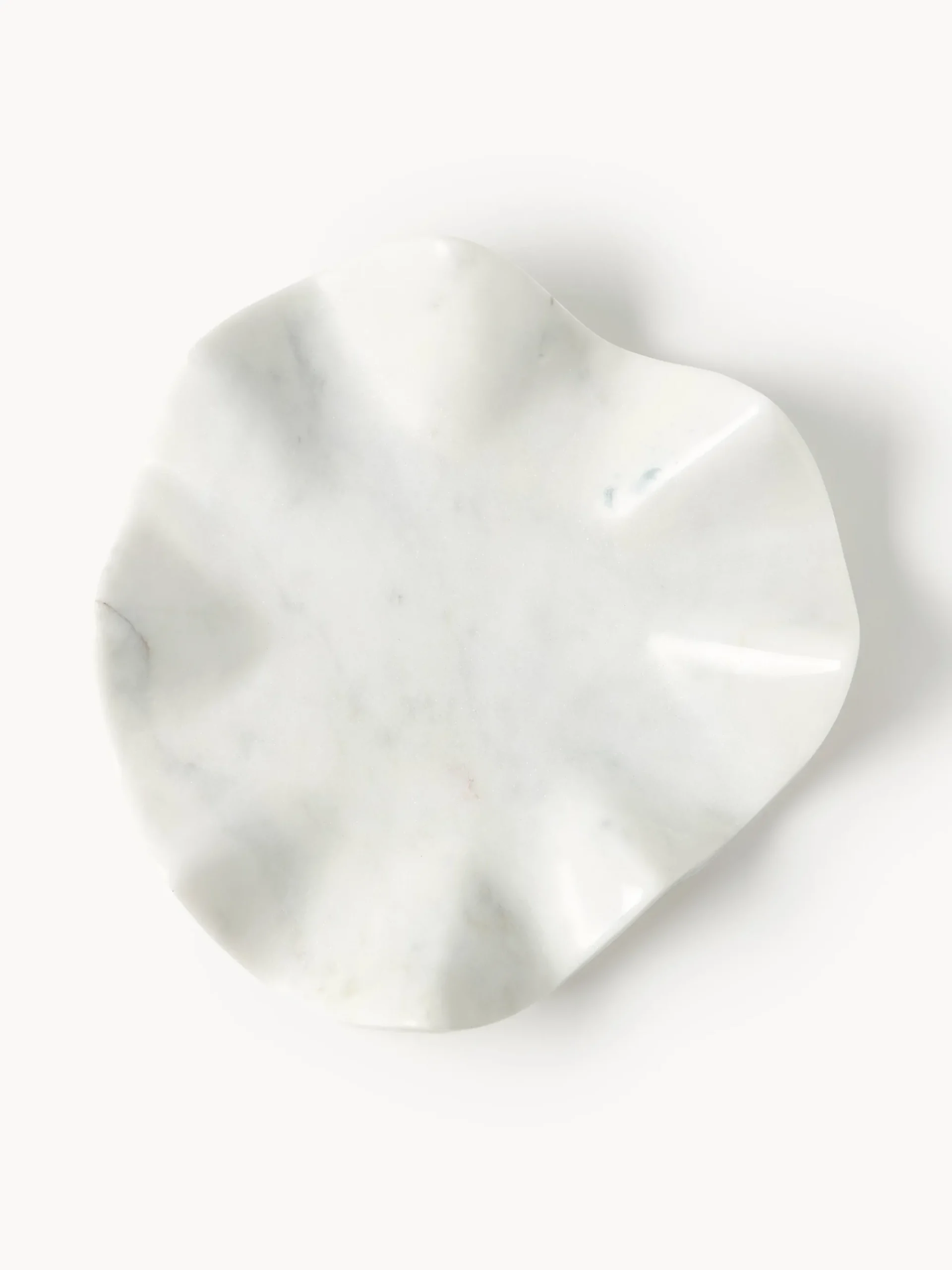 Vassoio decorativo in marmo fatto a mano Gaia, Ø 20 cm