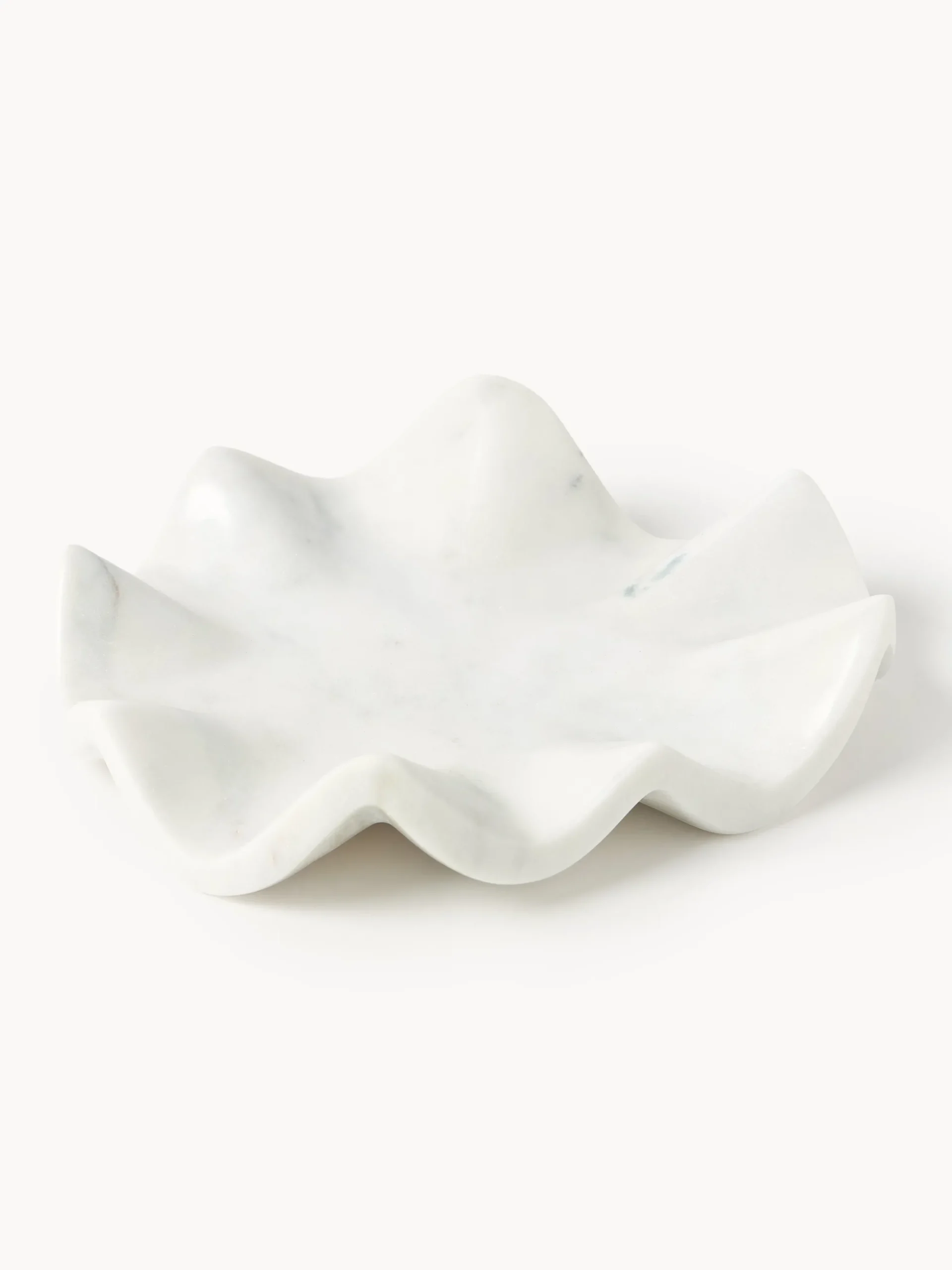 Vassoio decorativo in marmo fatto a mano Gaia, Ø 20 cm