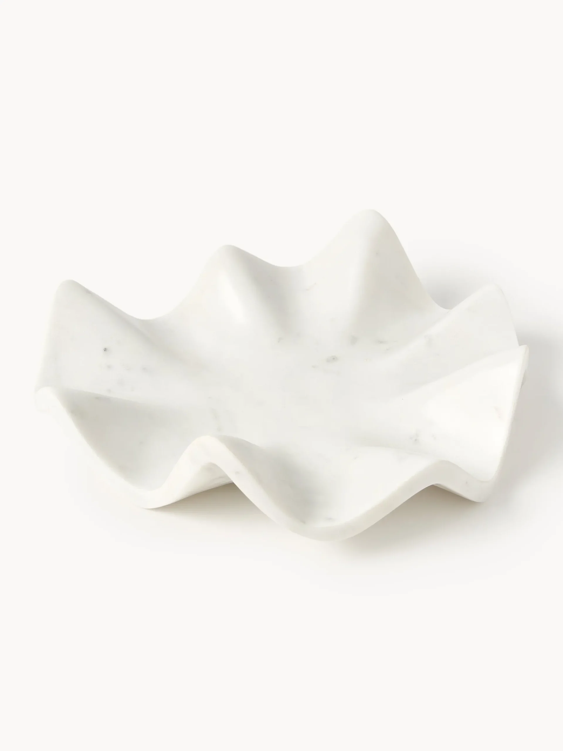 Vassoio decorativo in marmo fatto a mano Gaia, Ø 30 cm