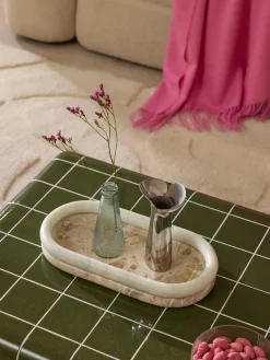 Vassoio decorativo in marmo Maba