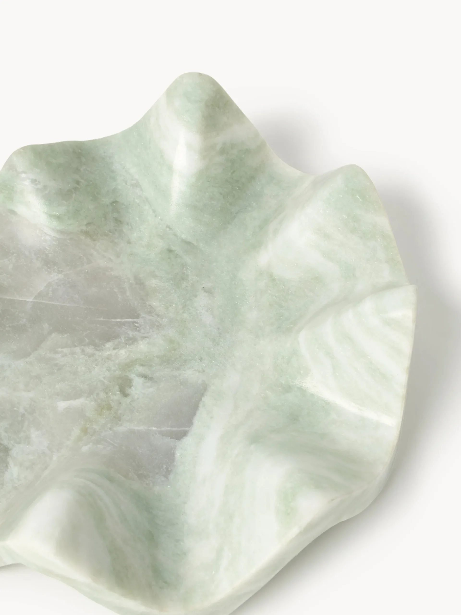 Vassoio decorativo in marmo fatto a mano Gaia, Ø 30 cm