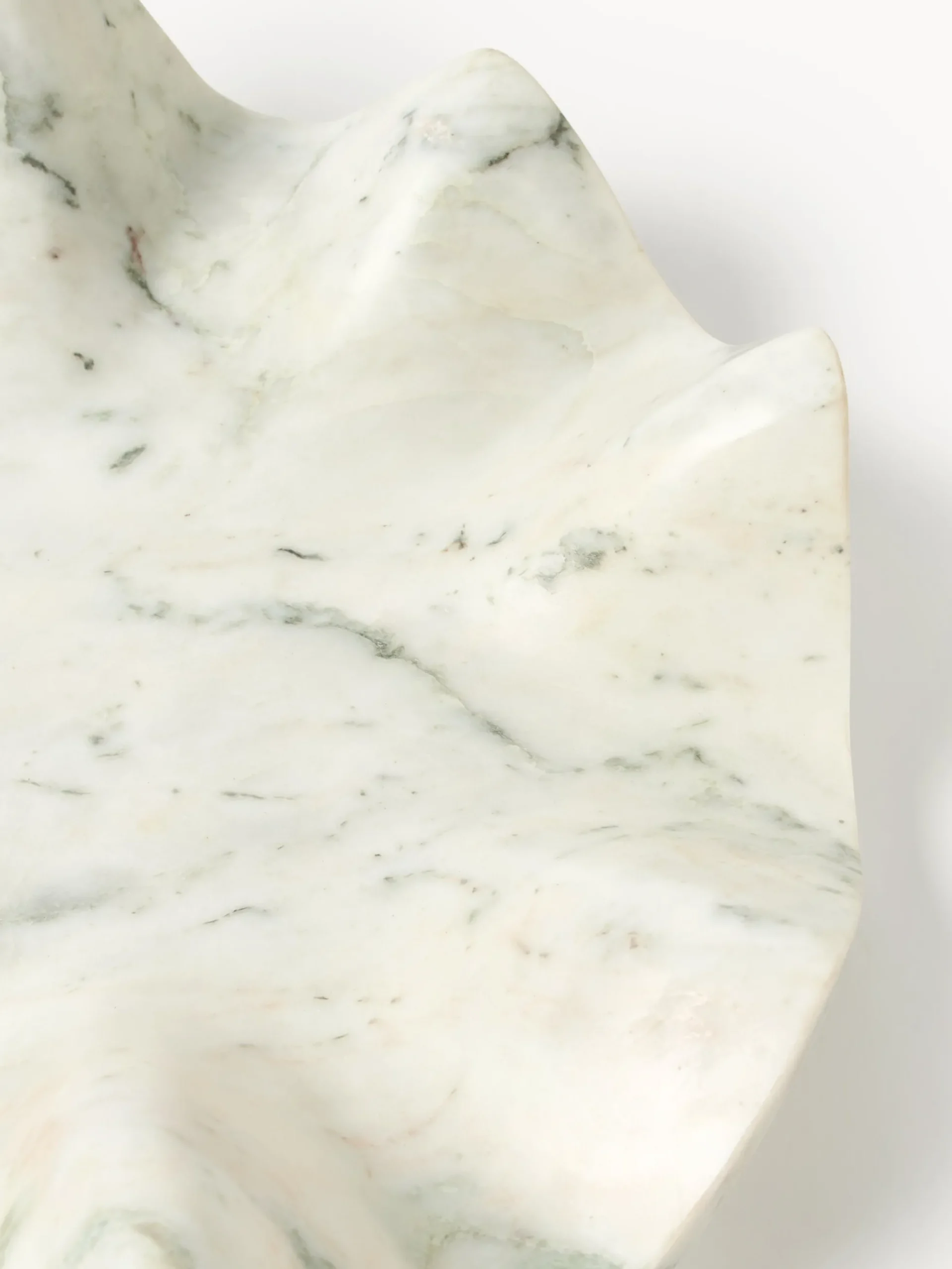 Vassoio decorativo in marmo fatto a mano Gaia, Ø 40 cm