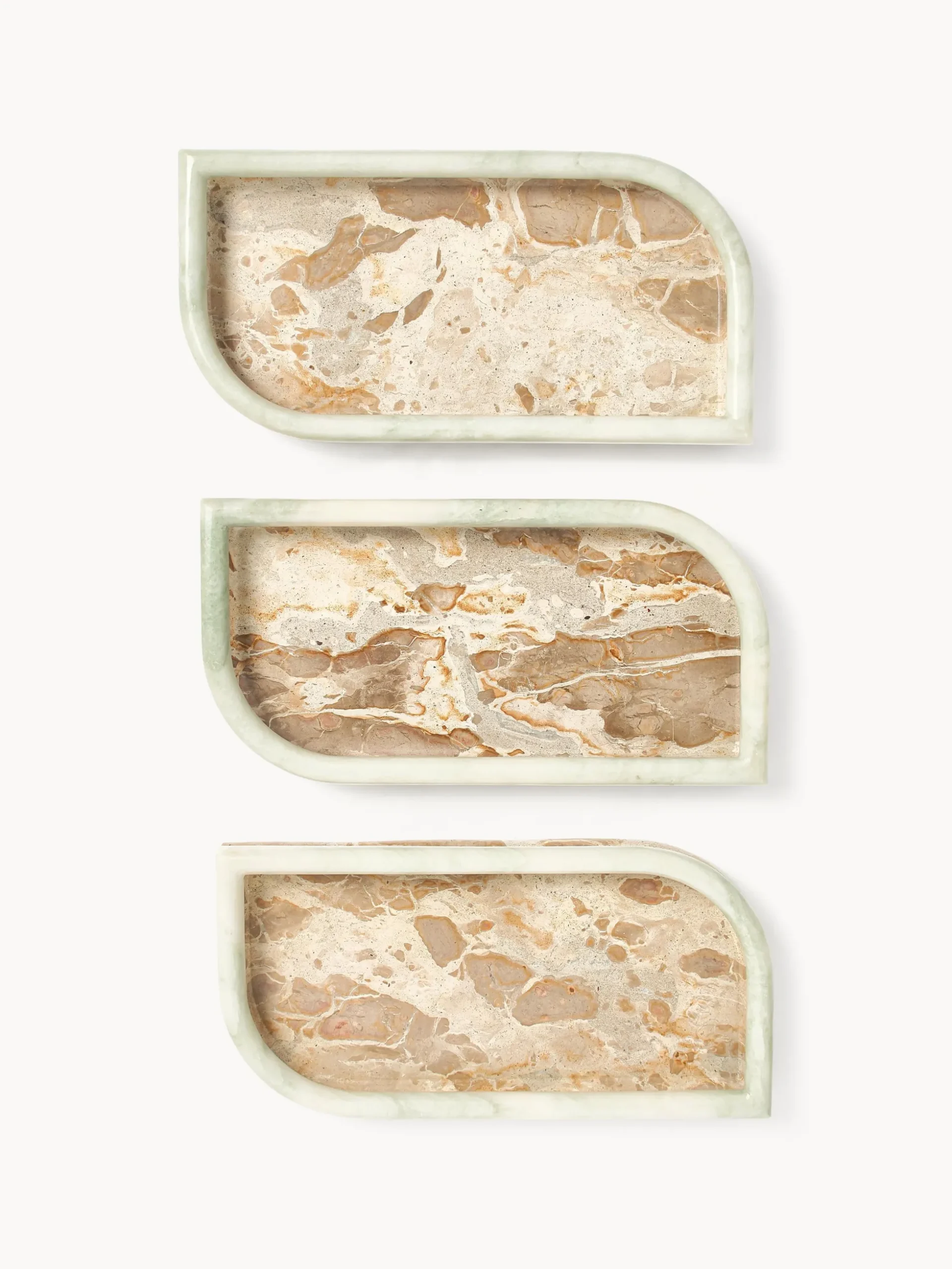 Vassoio decorativo in marmo Maba