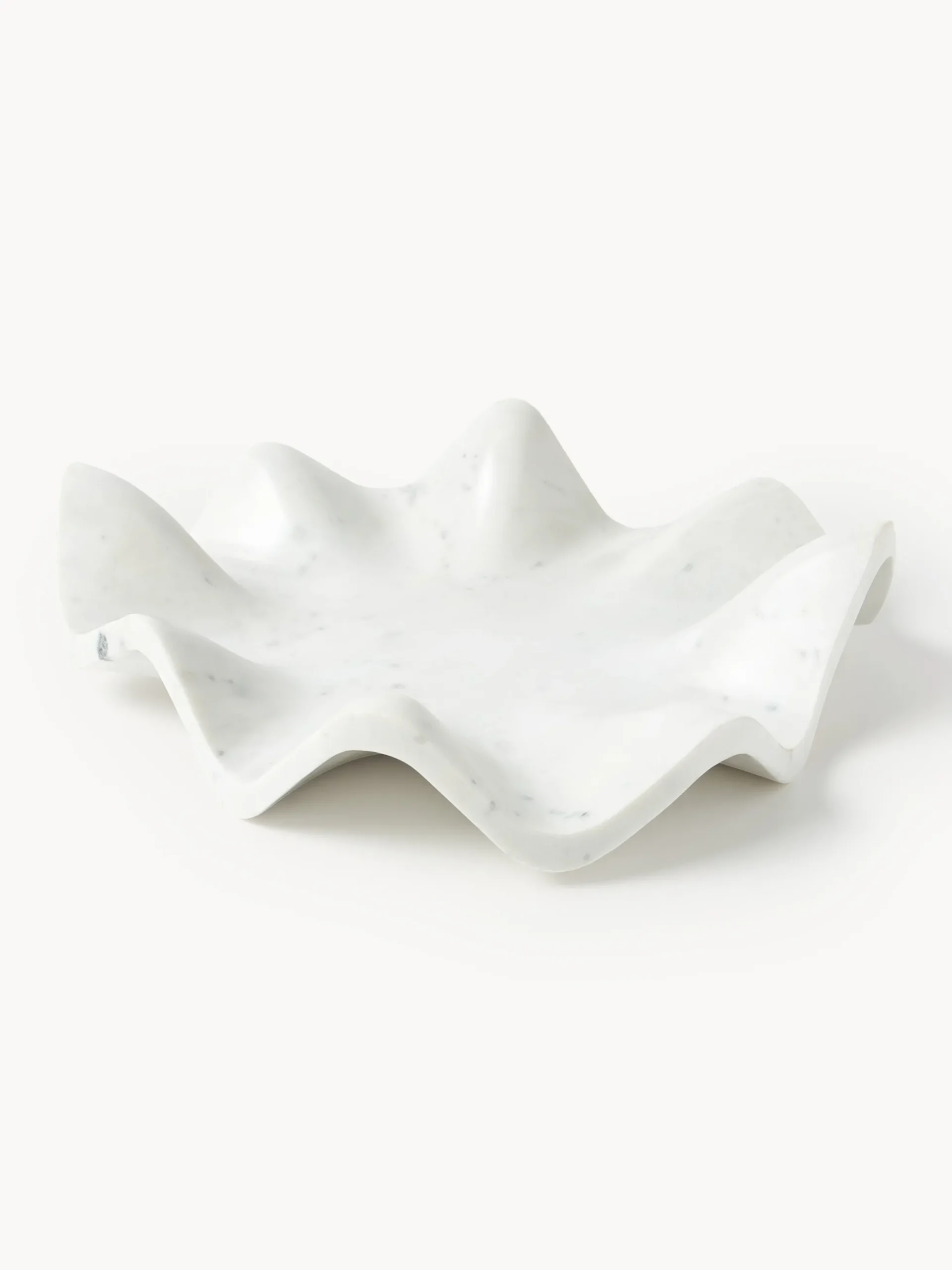 Vassoio decorativo in marmo fatto a mano Gaia, Ø 40 cm