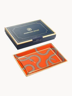 Vassoio decorativo con accenti dorati Eden