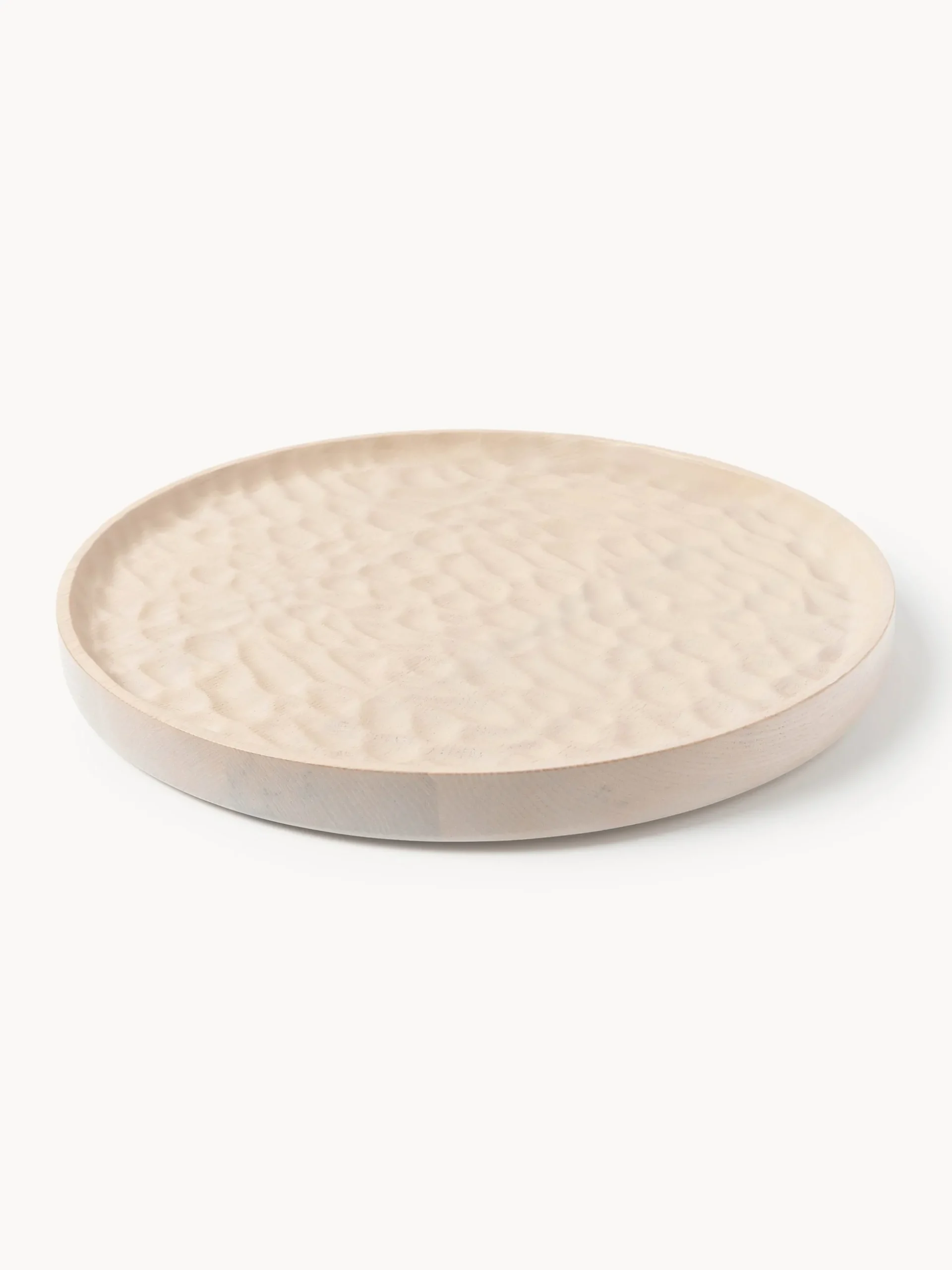 Vassoio decorativo in legno di frassino Camila, Ø 35 cm