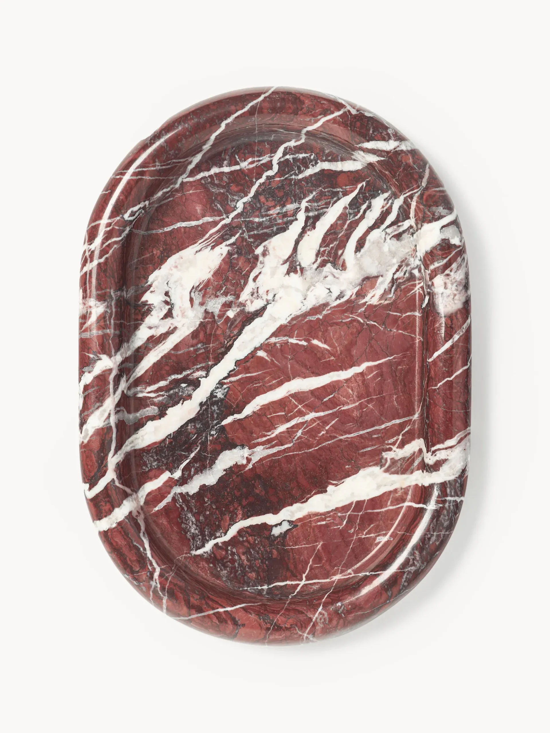 Vassoio decorativo in marmo Maba