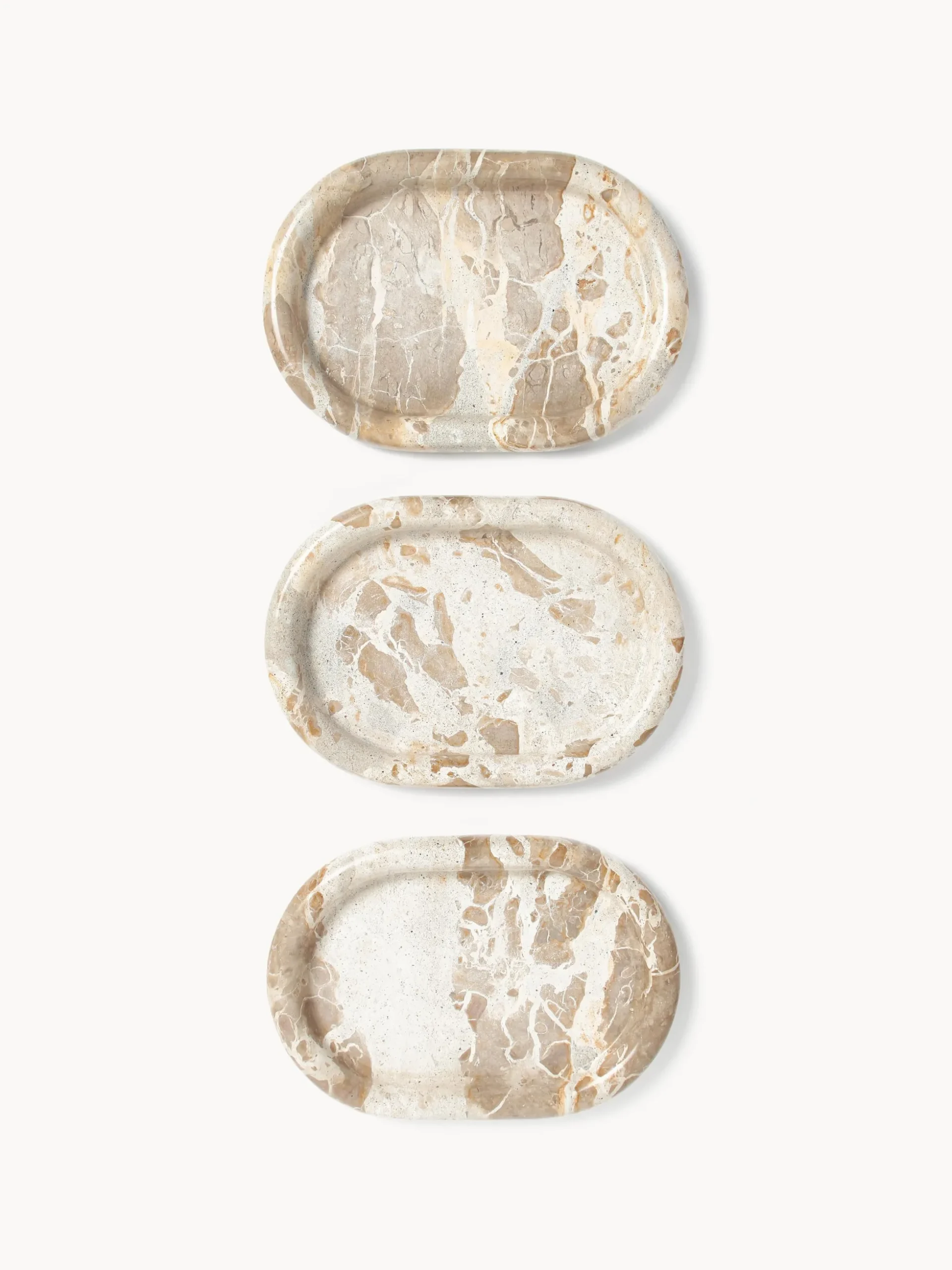 Vassoio decorativo in marmo Maba