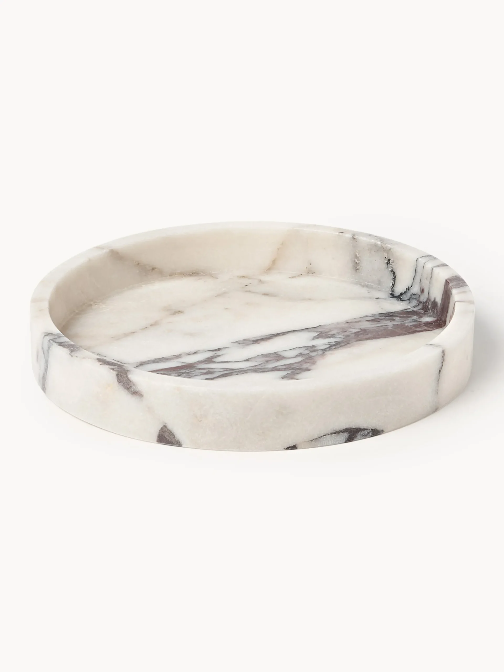 Vassoio decorativo in marmo Venice, Ø 25 cm