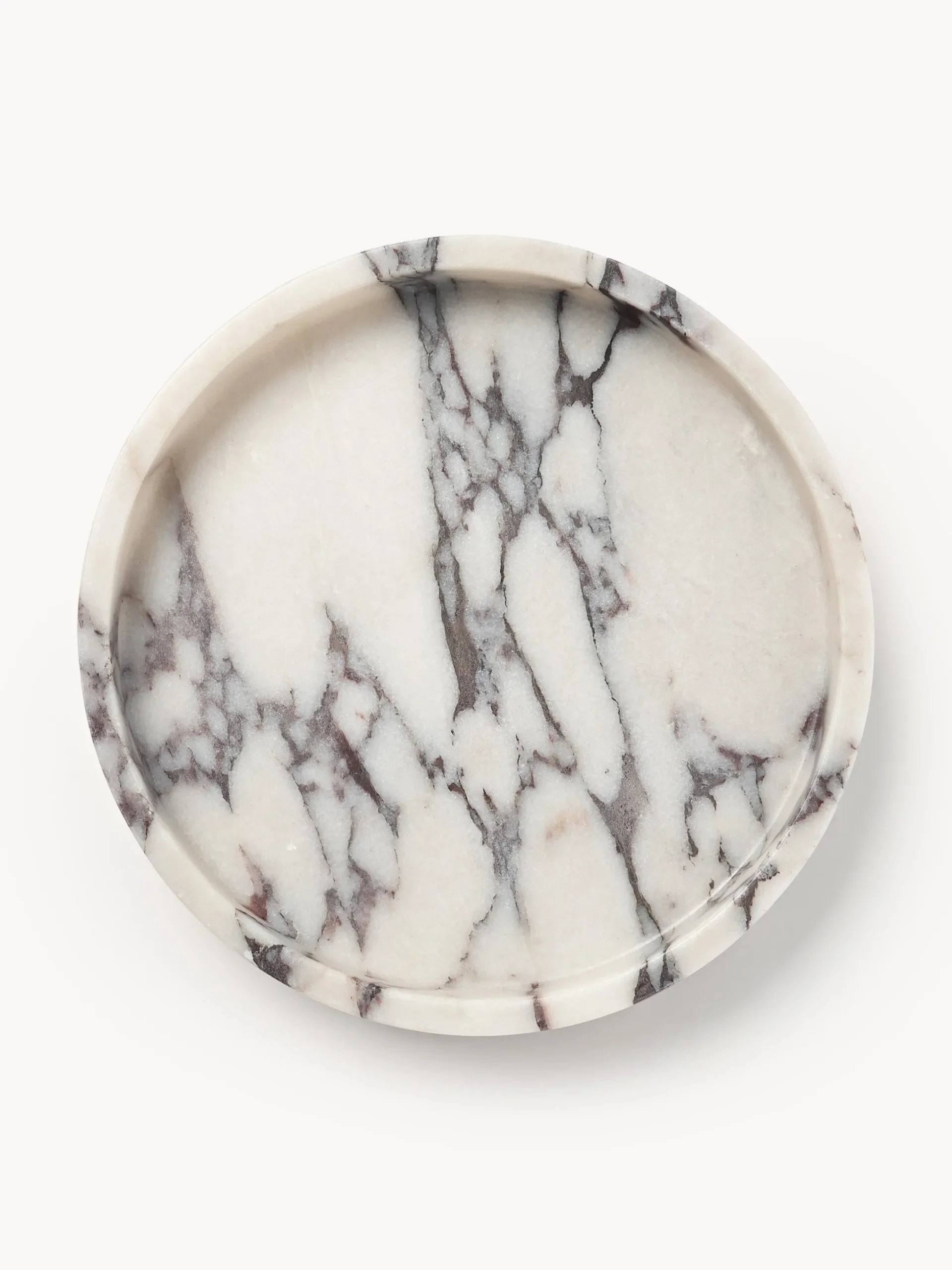Vassoio decorativo in marmo Venice, Ø 25 cm