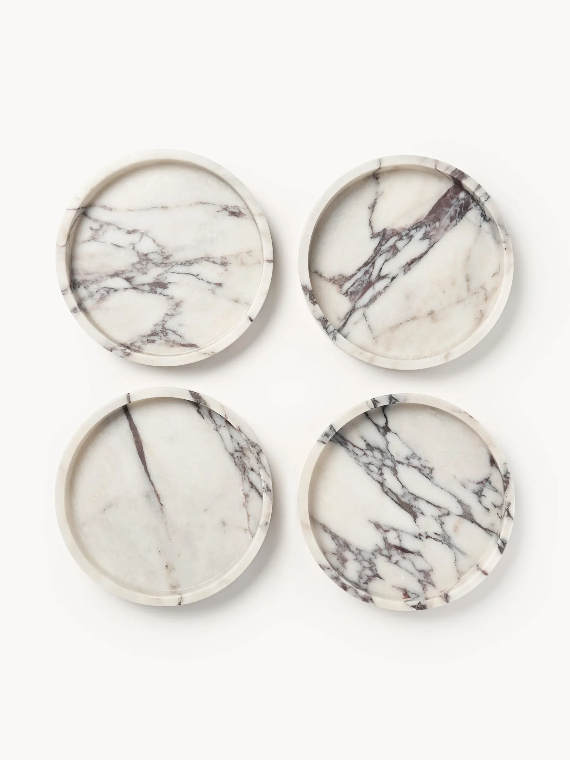 Vassoio decorativo in marmo Venice, Ø 25 cm