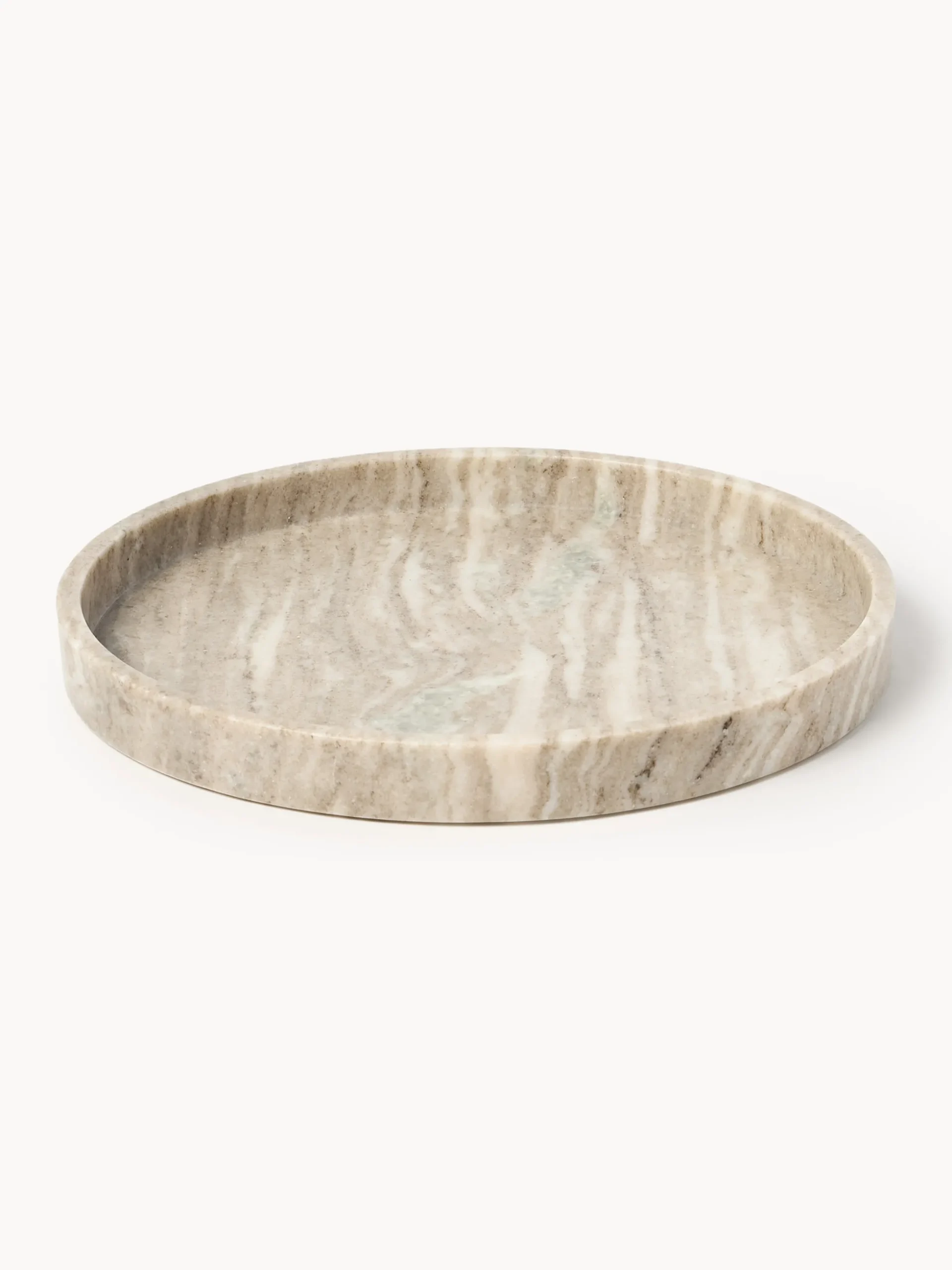 Vassoio decorativo in marmo Venice, Ø 35 cm