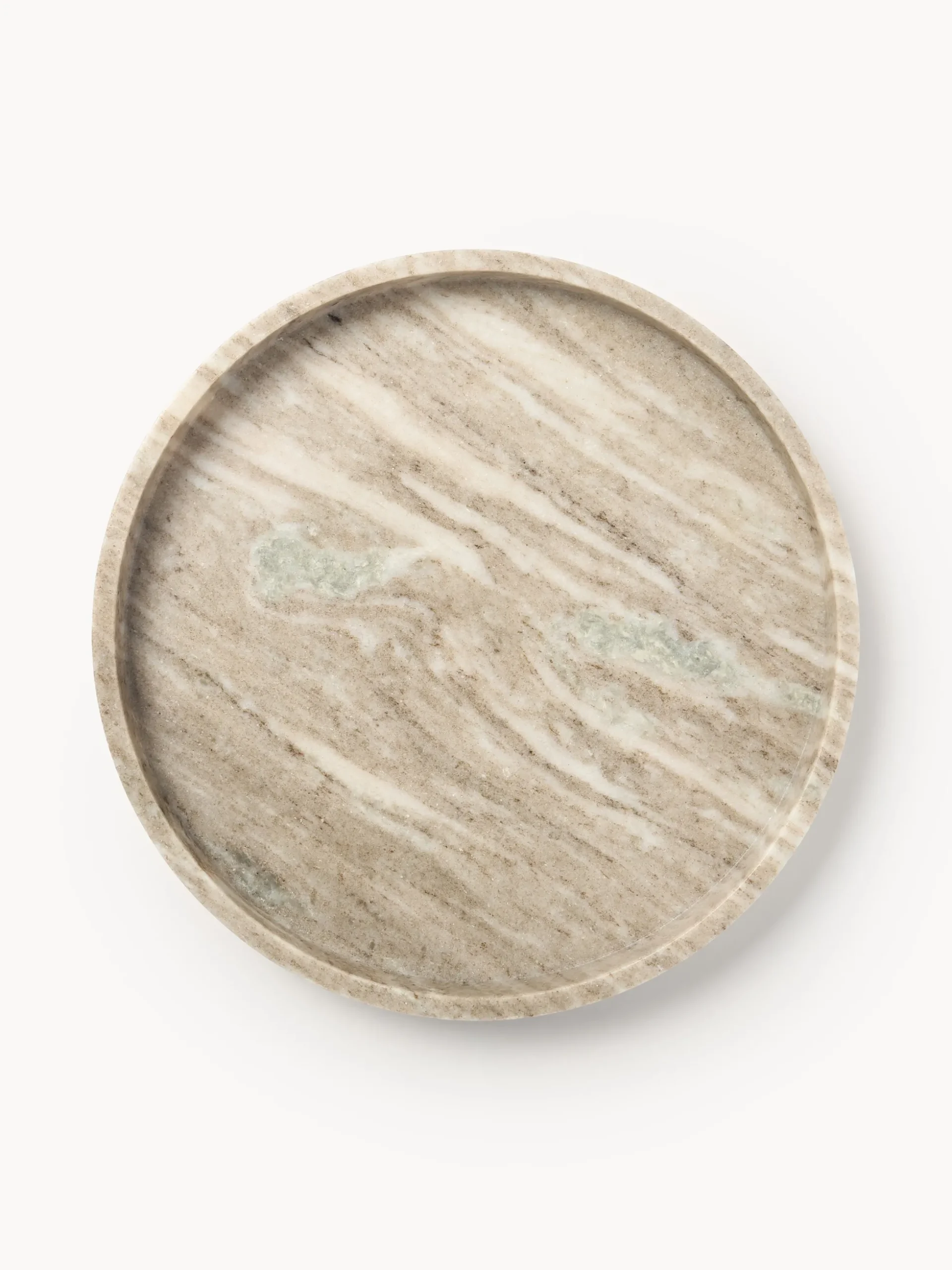 Vassoio decorativo in marmo Venice, Ø 35 cm