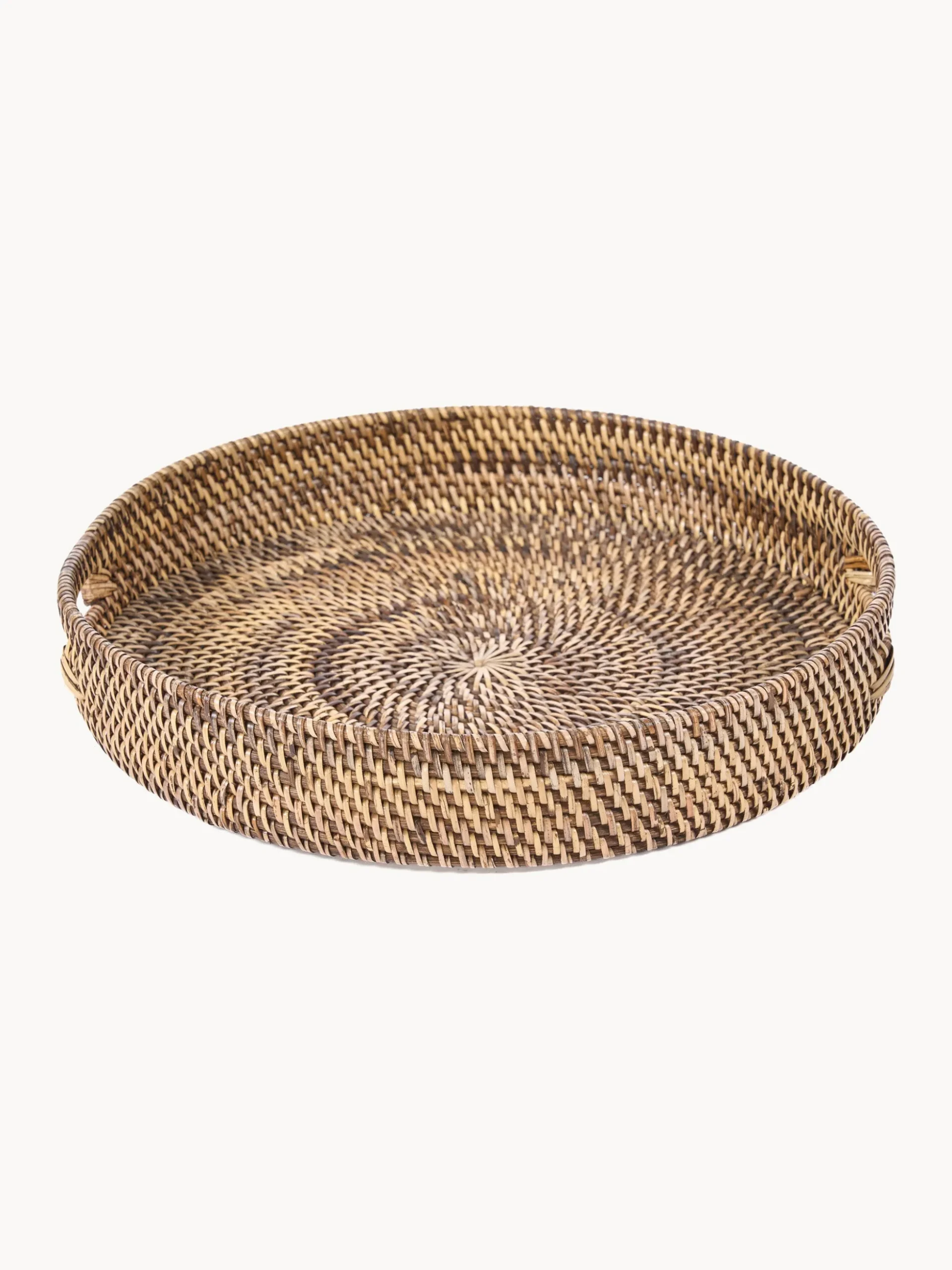 Vassoio decorativo in rattan intrecciato a mano Carry-All
